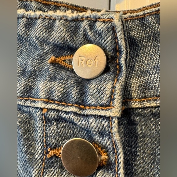 Reformation Button Front Denim Mini Skirt - Picture 6 of 12